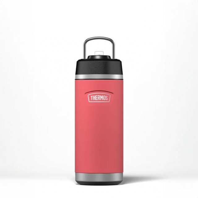 Thermos Icon Hydration Bottle & Straw Lid 530ml-Coral