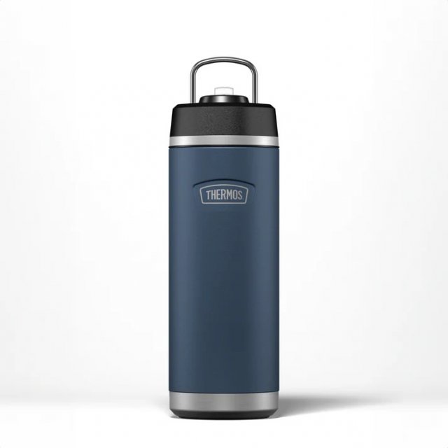 Thermos Icon Hydration Bottle & Straw Lid 710ml-Solent Navy