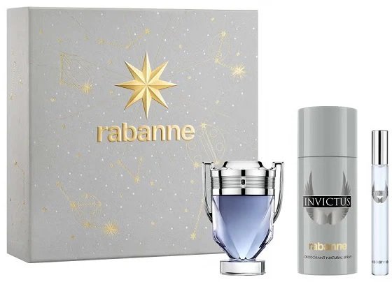 Rabanne Invictius EDT 50ml & Deo 150ml & MG10 HD25