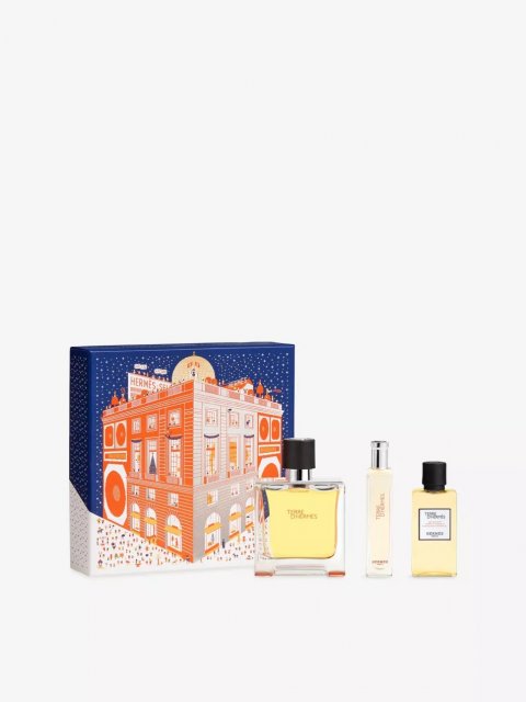 Terre d'Hermes Pure Parfum Set 75ml + 15ml + SG 40ml FEH25