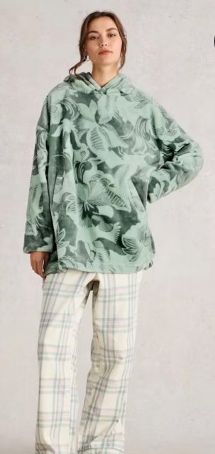 White Stuff Clover Snuggle Hoodie