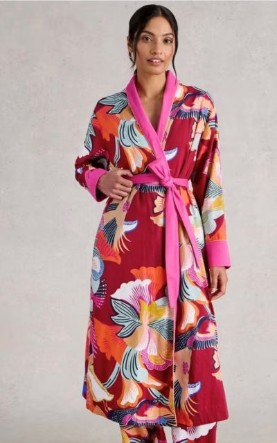 White Stuff Nina Woven Dressing Gown