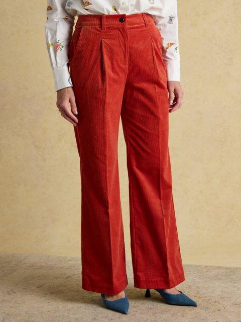 Joules Cord Wide Leg Trousers