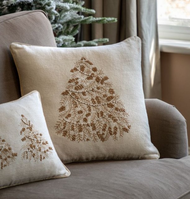Embroidered Tree Cushion 45x45
