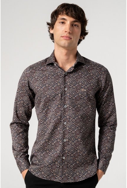 Dario Beltran Buche Medallion Print Shirt
