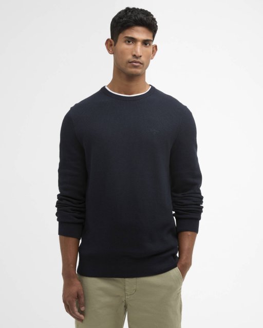 Barbour Essential Honeycomb Crew Neck Sweater