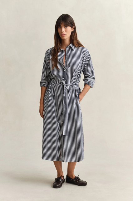 Gant Classic Poplin Stripe Shirt Dress