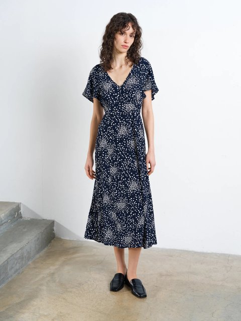 French Connection Thea Lizzie Midi Tea Dress