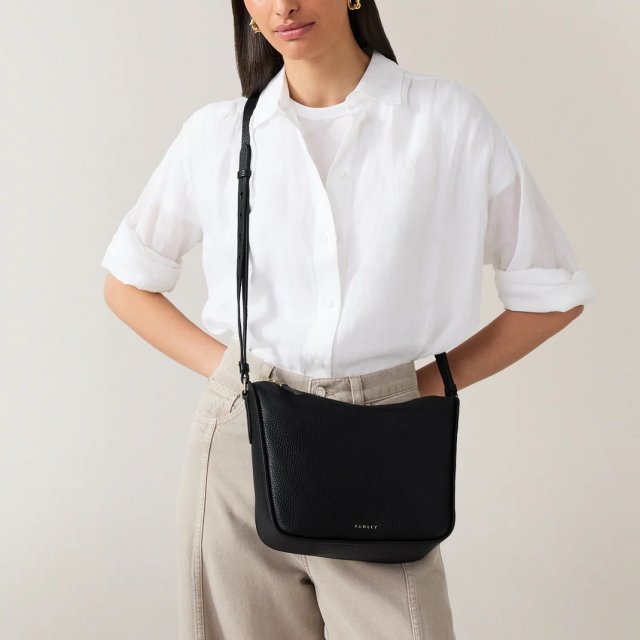 Radley Oak Street Medium Ziptop Cross Body Black