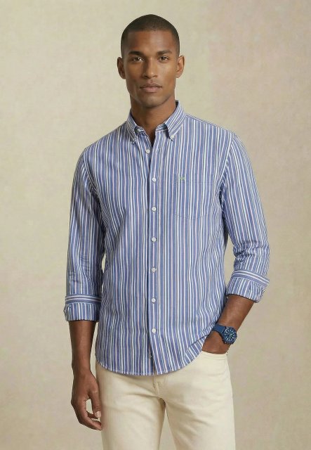 Fynch Hatton Colorful Poplin Stripe Shirt