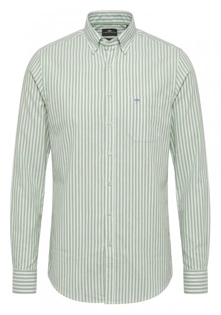 Fynch Hatton Washed Oxford Stripe Shirt