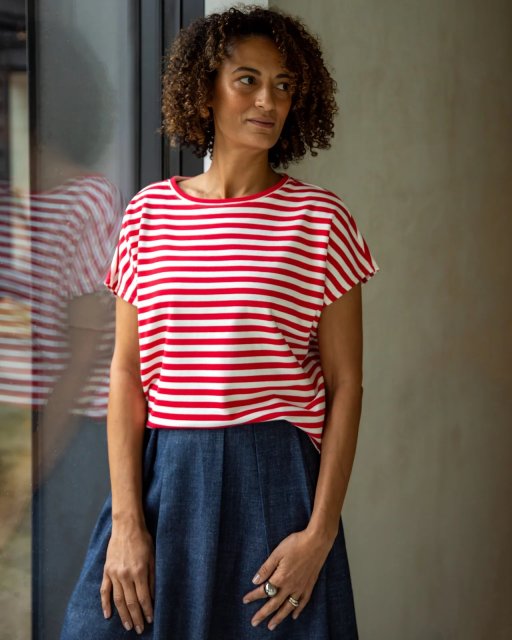 Chalk Wei Stripe Top