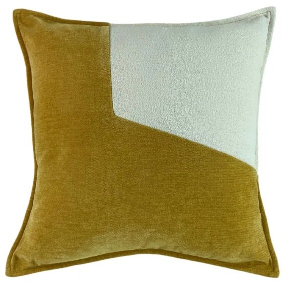 Angle Design Cushion 45x45-Whiskey&Cream