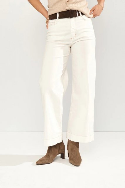 Numph Parisan Cropped Twill Trousers
