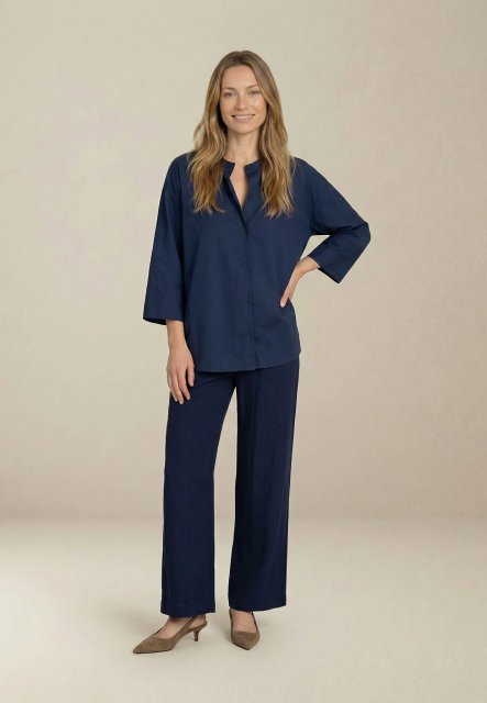 Fynch Hatton Blouse 3/4 Wide Sleeve Papertouch