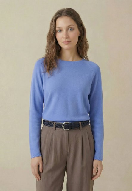 Fynch Hatton O-Neck Fine Cotton Pullover