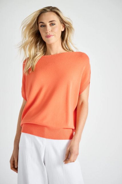 Marie Mero Sweater with cap sleeve