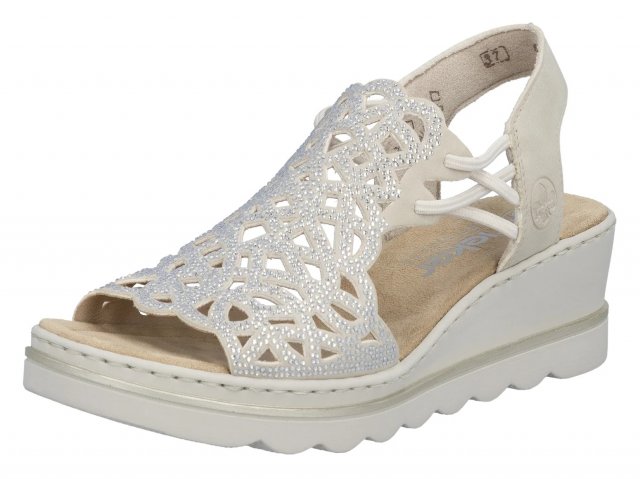 Rieker Laced Wedge Sandal