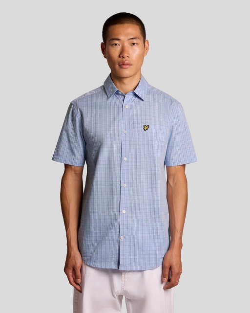 Lyle & Scott Short Sleeve Grid Check Shirt