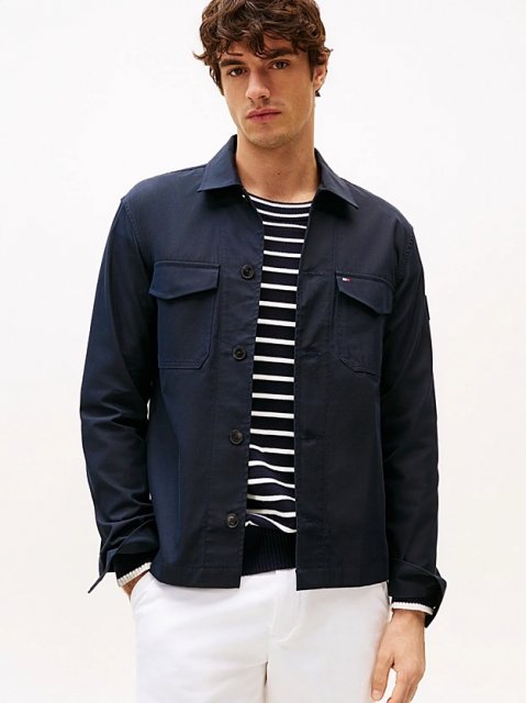 Tommy Cotton Nylon Shirt Jacket