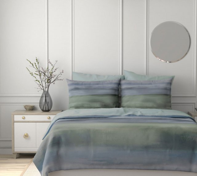 Dreamworld Ombre Stripe Blue Duvet Set