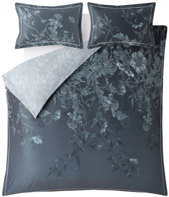 Timorous Tendrils Spill Pillowcase Pair Navy