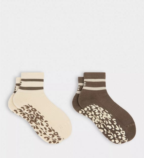 Sweaty Betty Animal Print Mini Pilates Crew