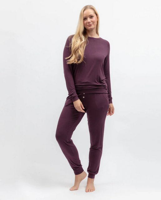 Cyberjammies Wild Slumber Plum Slouch Jersey Pyjamas