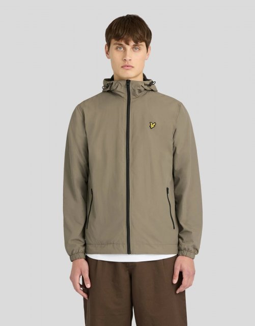 Lyle & Scott Contrast Zip Through Hooded Jacket