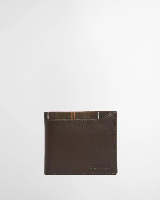 Barbour Brodick Leather/Tartan Bifold Wallet