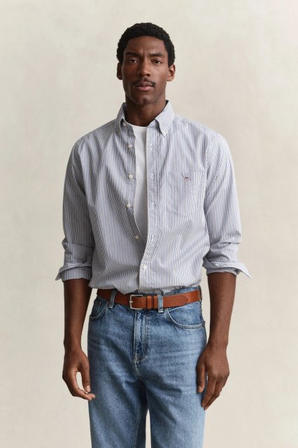 Gant Reg Poplin Stripe Shirt