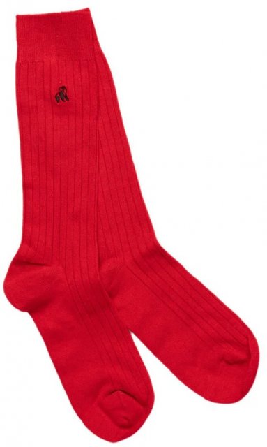 Swole Panda Classic Red Socks 7-11