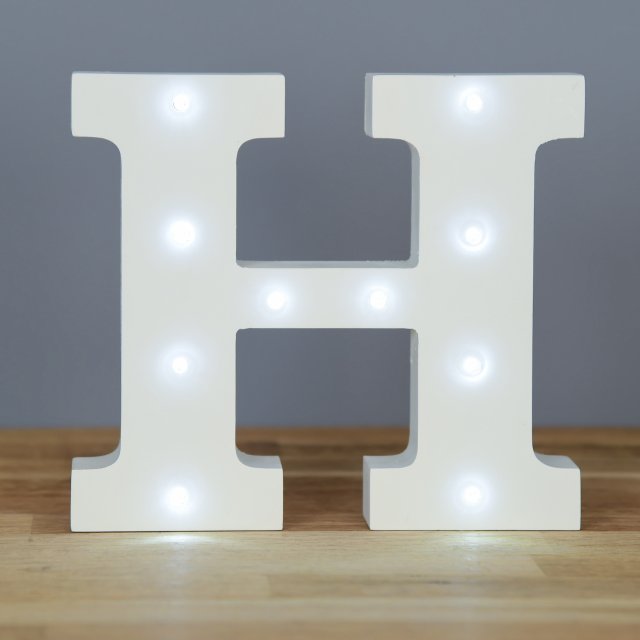 Light Up Letter H