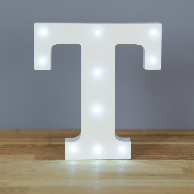 Light Up Letter T