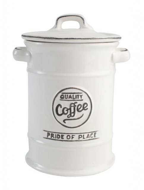 Pride of Place Coffee Jar White