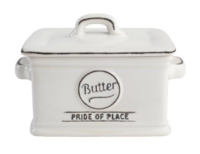 Pride of Place Butter Dish White