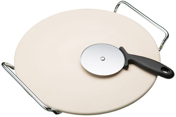 Kitchencraft Pizza Stone & Cutter 32cm Stone