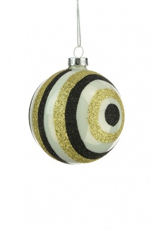 Glass Molly Bauble Multi Coloured 8cm