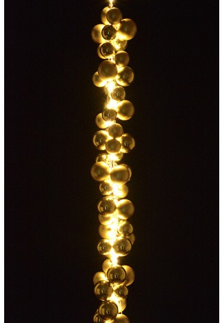 144 LED Cascade Bauble Garland Indoor Gold