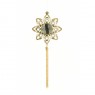 Jewel Flower Decoration Gold