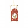 Sleigh Deer Decoration Red