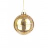 Glass Demi Bauble 8cm Rose Gold