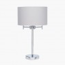 3 Light Table Lamp Silver