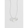 Triple Disc Necklace - Silver Plated