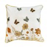 Malini Emb Butterflies and Floral 45x45-Rust