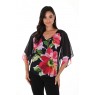 Frank Lyman Black Fuschia Top