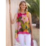 Frank Lyman Fuschia Green Top