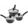 Prestige Eco Saucepan Set 3pc Green