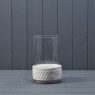 White Ceramic Lantern 22.5cm