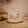 Richard Lang Etched Wood Flower Mum Frame